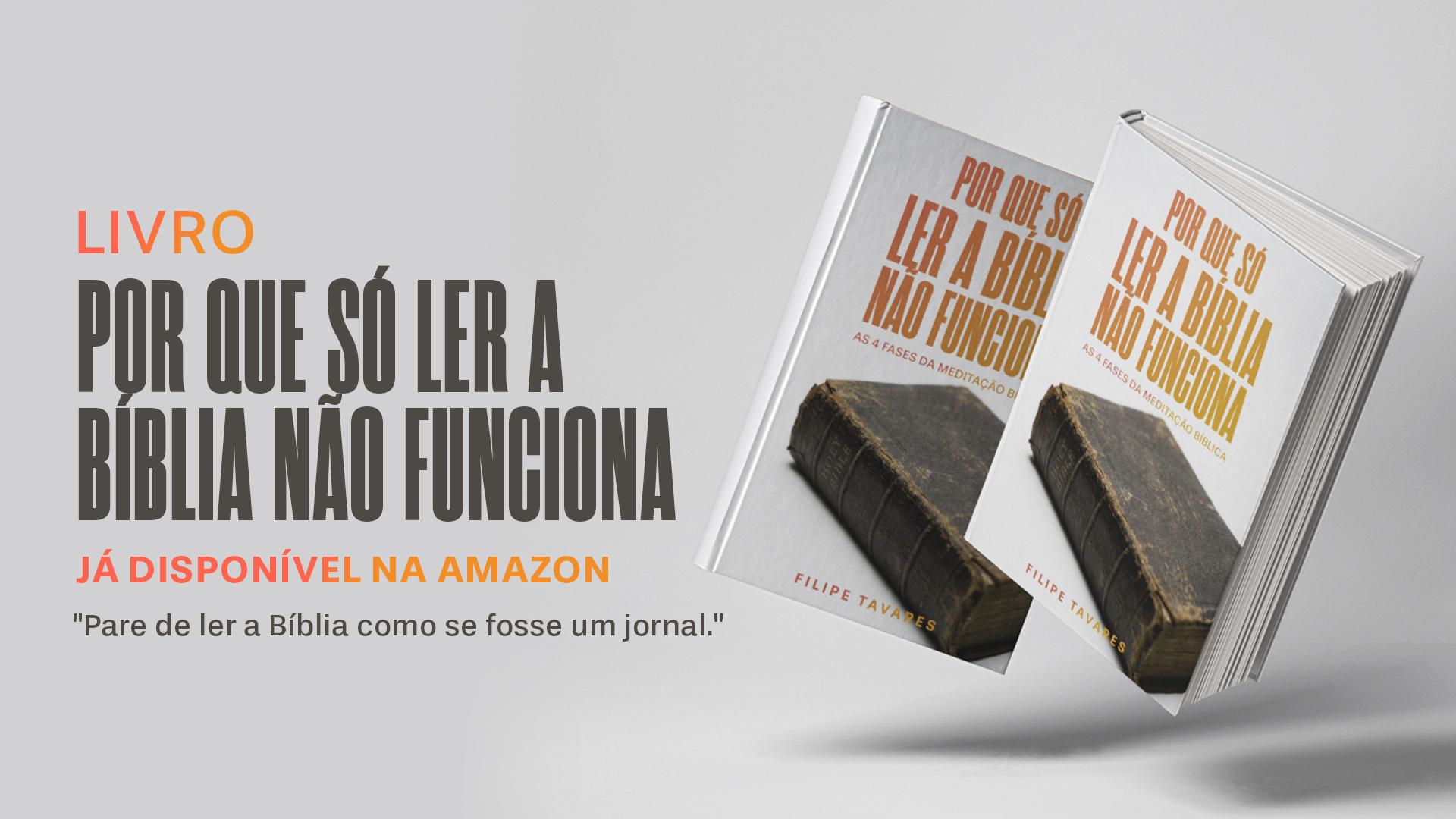 Livro Por que só ler a Bíblia não funciona Case Study